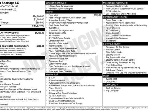 Used 2017 Kia Sportage LX w/ LX Popular Package image 4