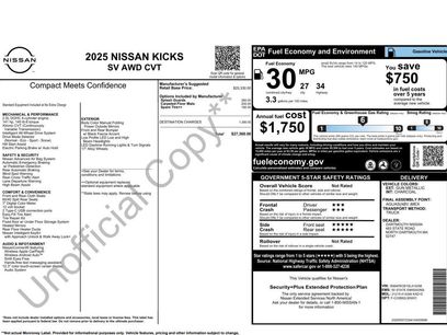 Used 2025 Nissan Kicks SV