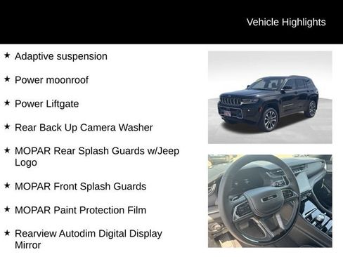 New 2024 Jeep Grand Cherokee Overland w/ Advanced Protech Group III AWD/4WD image 15