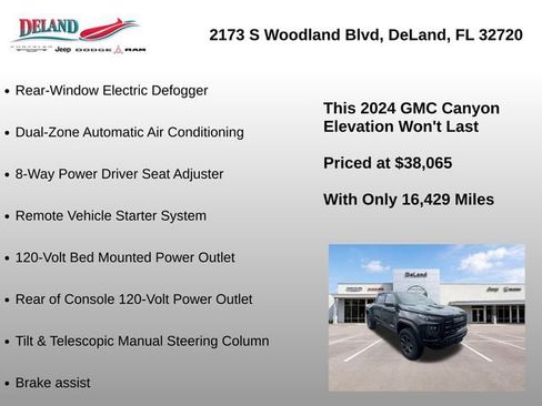 Used 2024 GMC Canyon Elevation w/ Elevation Premium Package AWD/4WD image 7