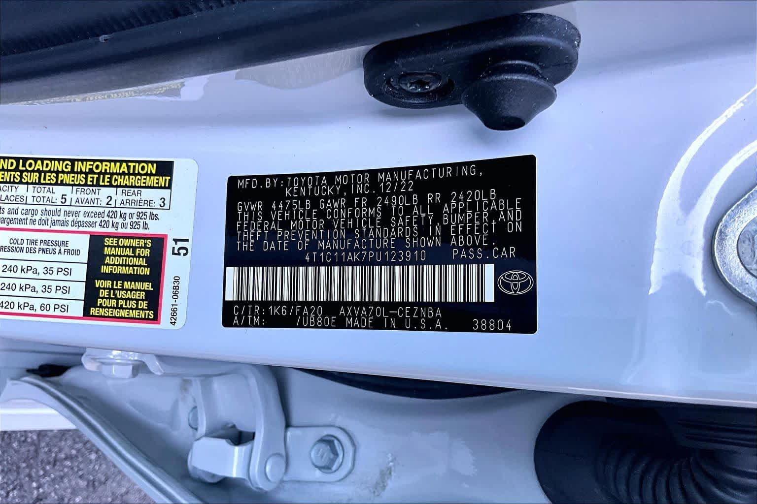 Used 2023 Toyota Camry LE FWD image 34