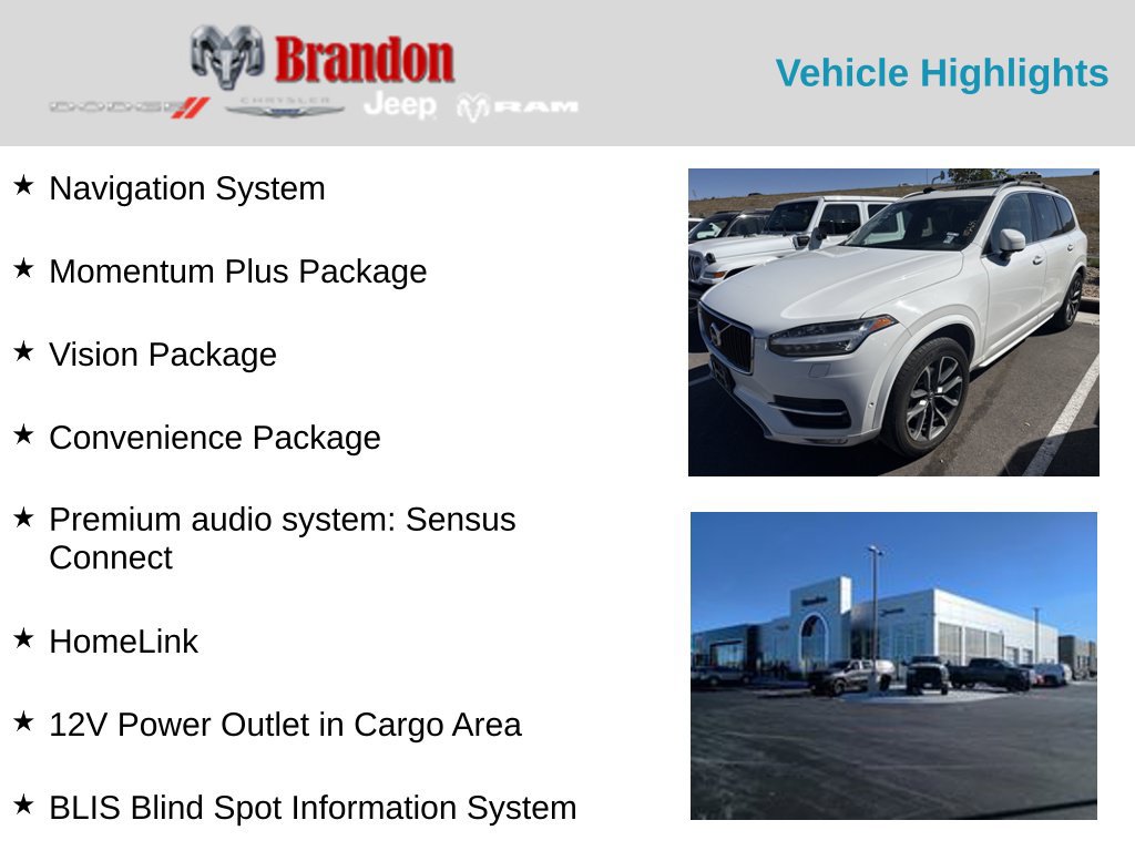 Used 2017 Volvo XC90 T6 Momentum w/ Vision Package AWD/4WD image 2