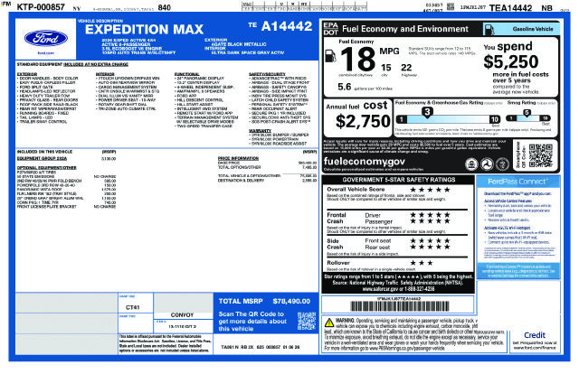 Used 2026 Ford Expedition Max Active AWD/4WD image 2