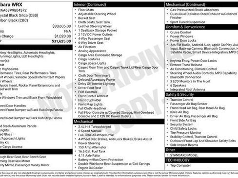 Used 2023 Subaru WRX image 33