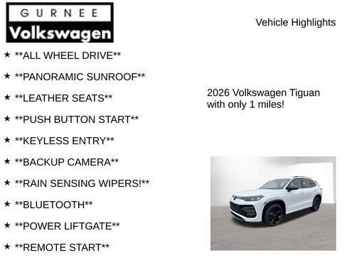 New 2026 Volkswagen Tiguan SE R-Line AWD/4WD image 7