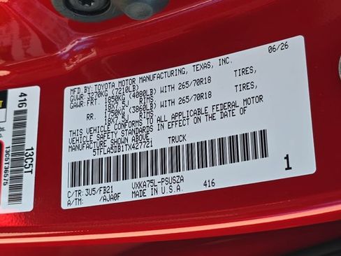 New 2026 Toyota Tundra SR5 AWD/4WD image 34