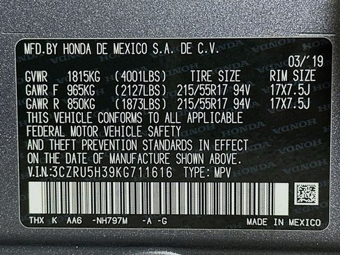 Used 2019 Honda HR-V LX image 24