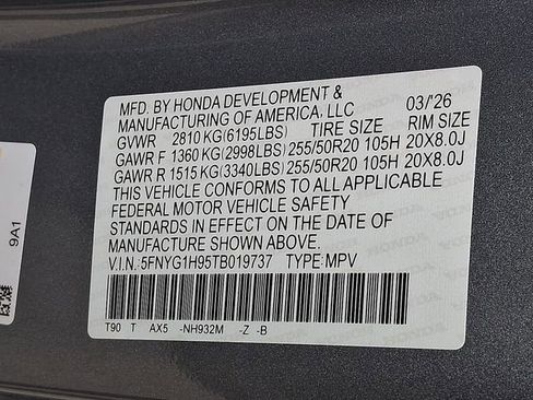 New 2026 Honda Pilot Black Edition image 22