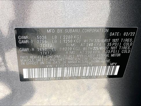 Used 2022 Subaru Outback Wilderness AWD/4WD image 36