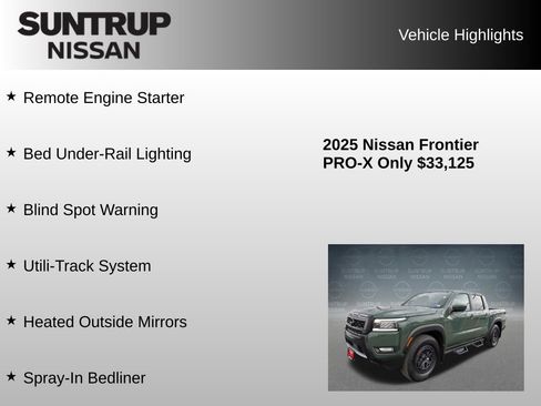 Used 2025 Nissan Frontier Pro-X w/ Pro Convenience Package RWD image 16