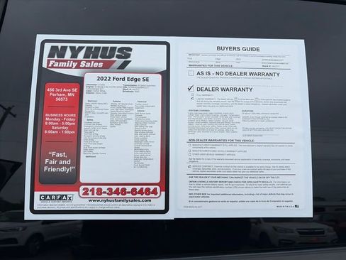 Used 2022 Ford Edge SE AWD/4WD image 48