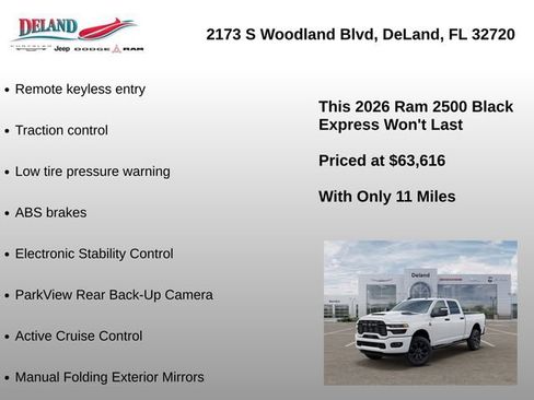 New 2026 RAM 2500 Tradesman AWD/4WD image 6