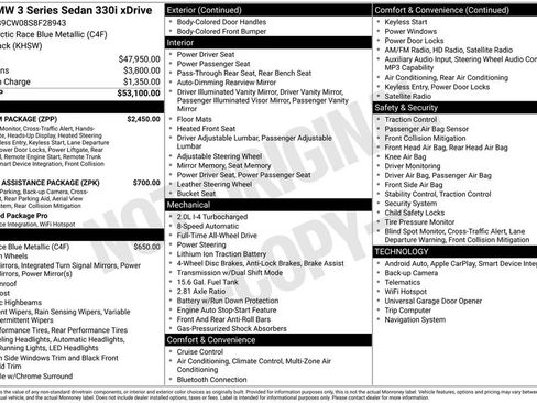 Used 2025 BMW 330i xDrive Sedan w/ Premium Package AWD/4WD image 20