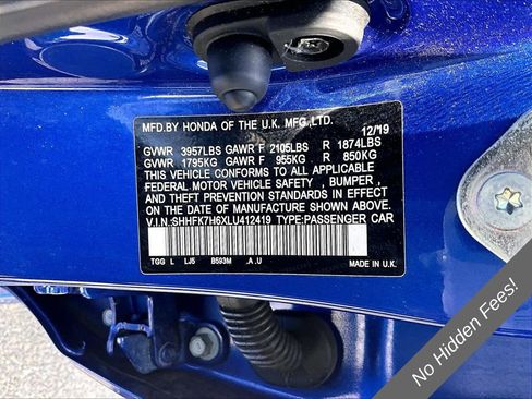Used 2020 Honda Civic EX image 26