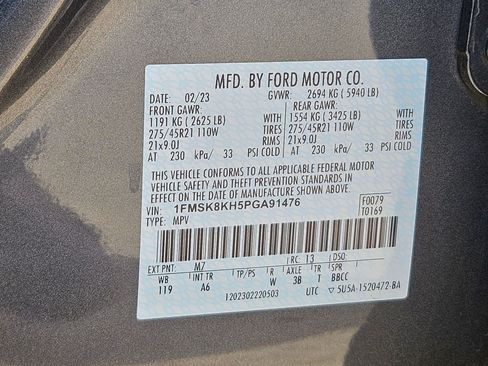 Certified 2023 Ford Explorer ST-Line w/ Class IV Trailer Tow Package AWD/4WD image 36