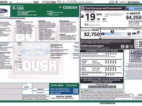 Used 2025 Ford F150 Lariat w/ Equipment Group 502A High AWD/4WD image 83