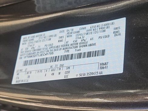Used 2018 Ford F350 Platinum w/ Platinum Ultimate Package AWD/4WD image 25