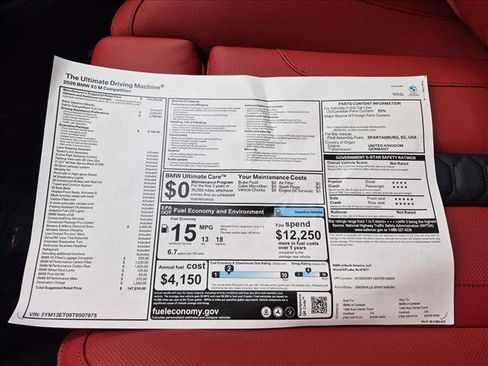 New 2026 BMW X5 M Competition w/ Executive Package AWD/4WD image 17