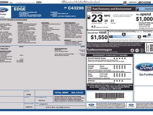 Used 2018 Ford Edge Titanium w/ Technology Package image 32