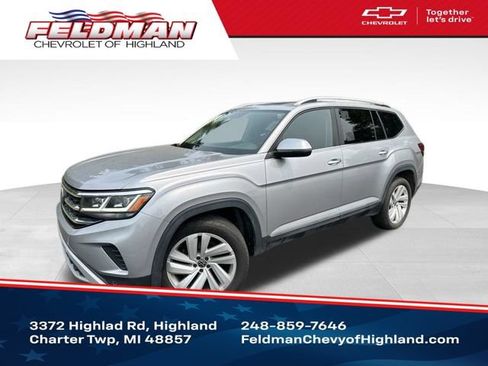 Used 2021 Volkswagen Atlas SEL AWD/4WD image 1