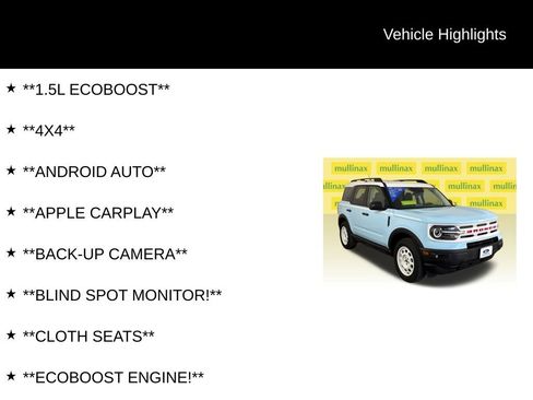 Certified 2024 Ford Bronco Sport Heritage w/ Heritage Convenience Package AWD/4WD image 12