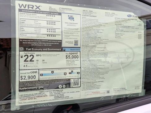 New 2025 Subaru WRX Premium image 19