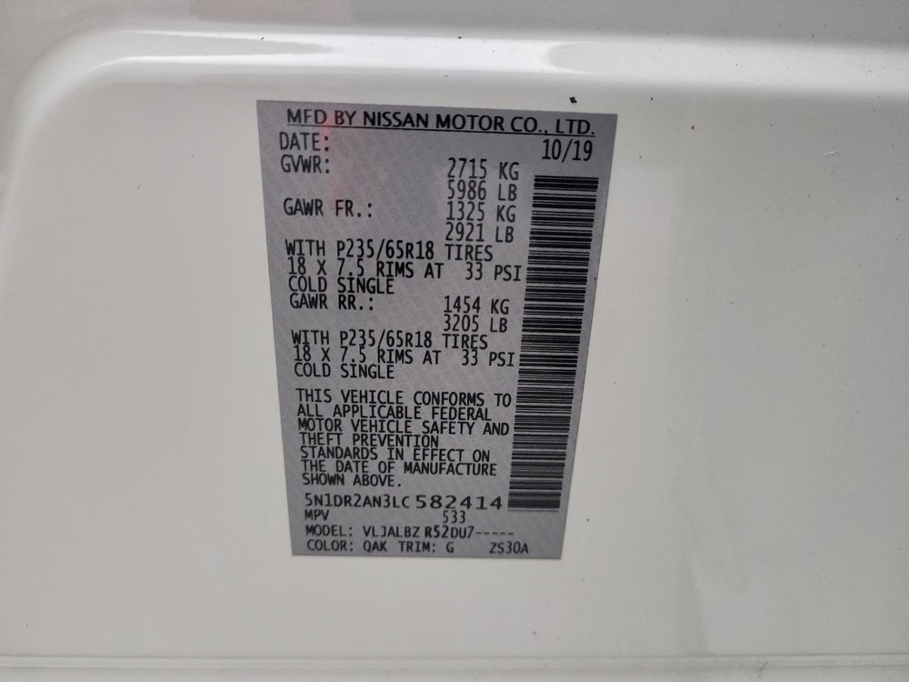 Used 2020 Nissan Pathfinder S FWD image 33