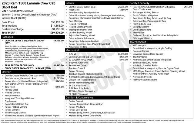 Used 2023 RAM 1500 Laramie RWD image 6