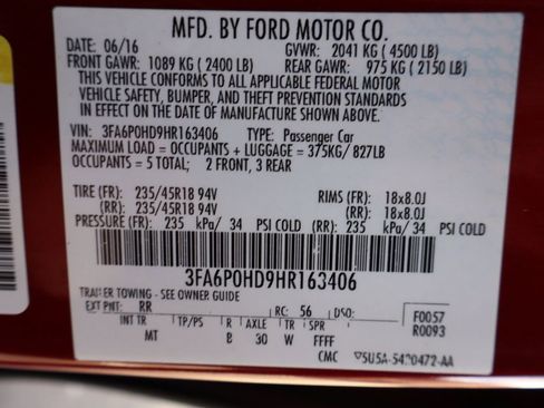 Used 2017 Ford Fusion SE w/ Equipment Group 201A image 46