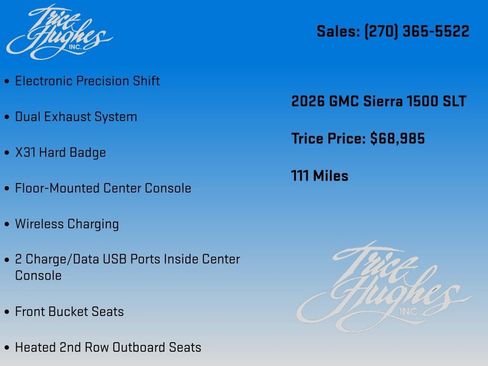 New 2026 GMC Sierra 1500 SLT w/ SLT Premium Package AWD/4WD image 32