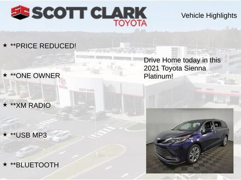 Used 2021 Toyota Sienna Platinum FWD image 8