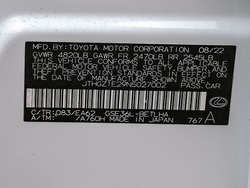 Used 2022 Lexus IS 350 F Sport image 71