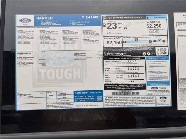 New 2026 Ford Ranger XL w/ Trailer Tow Package RWD image 17