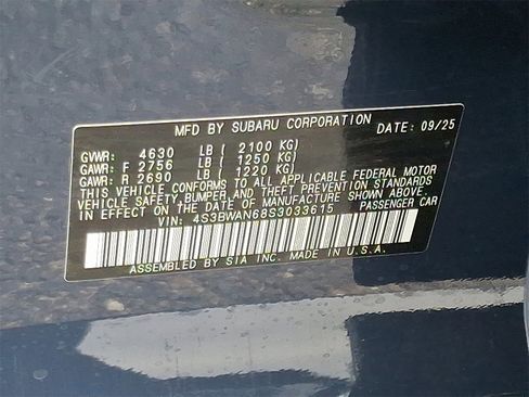 New 2025 Subaru Legacy Limited image 11