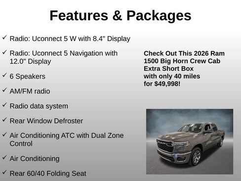 Used 2026 RAM 1500 Big Horn AWD/4WD image 8