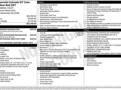 Used 2020 Chevrolet Colorado W/T w/ WT Convenience Package image 51