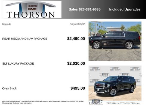 Used 2021 GMC Yukon XL SLT w/ Rear Media and Nav Package AWD/4WD image 6