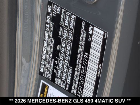 New 2026 Mercedes-Benz GLS 450 4MATIC image 32