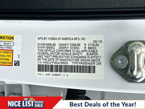 Used 2018 Honda Accord EX image 33