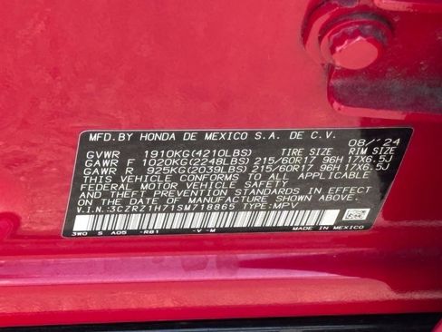 Certified 2025 Honda HR-V EX-L image 36