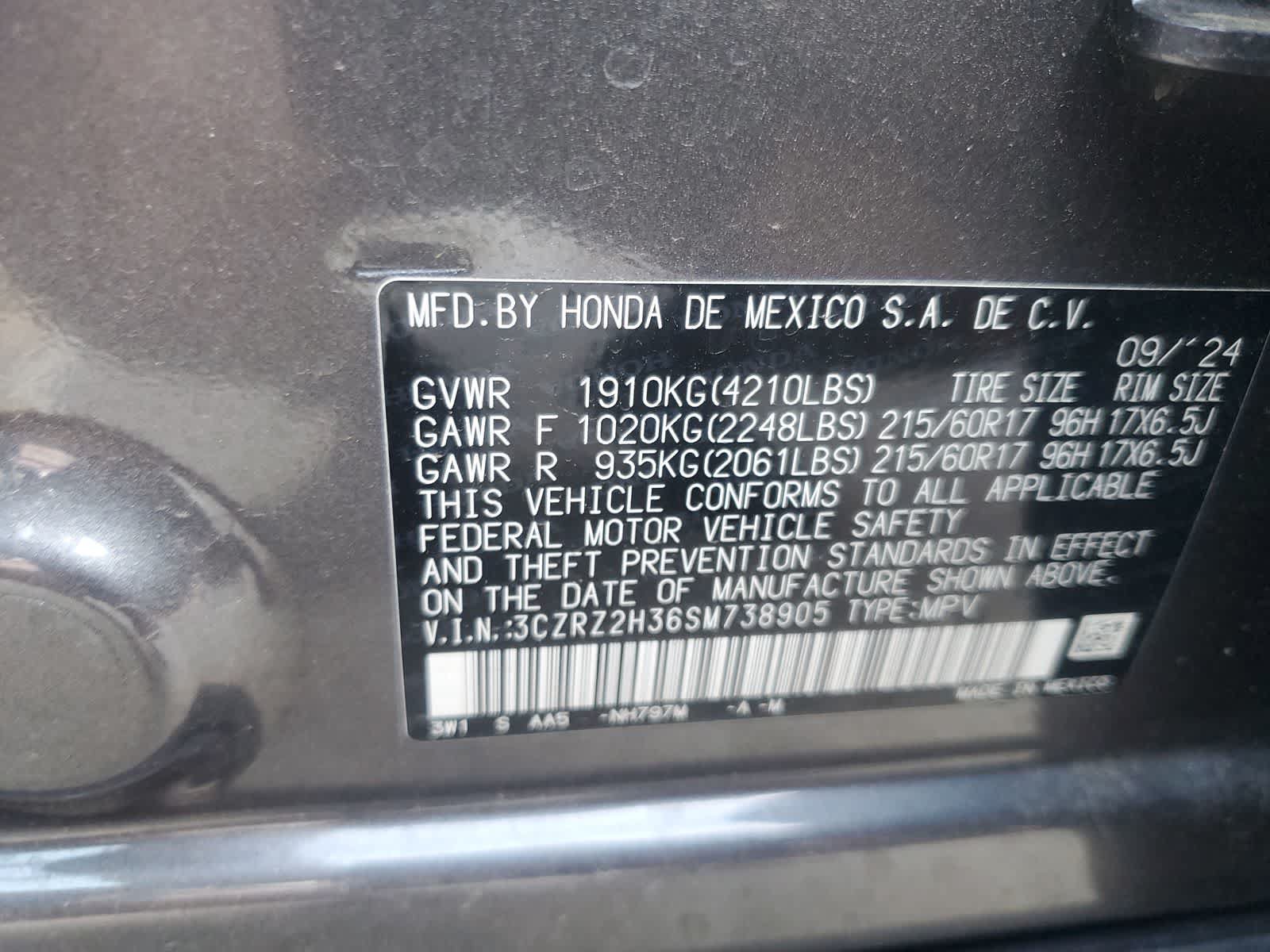 Used 2025 Honda HR-V LX image 27