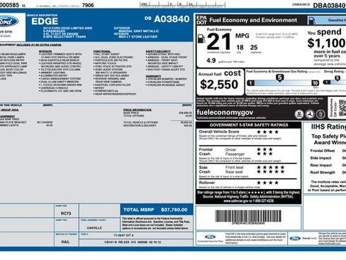 Used 2013 Ford Edge Limited AWD/4WD image 8