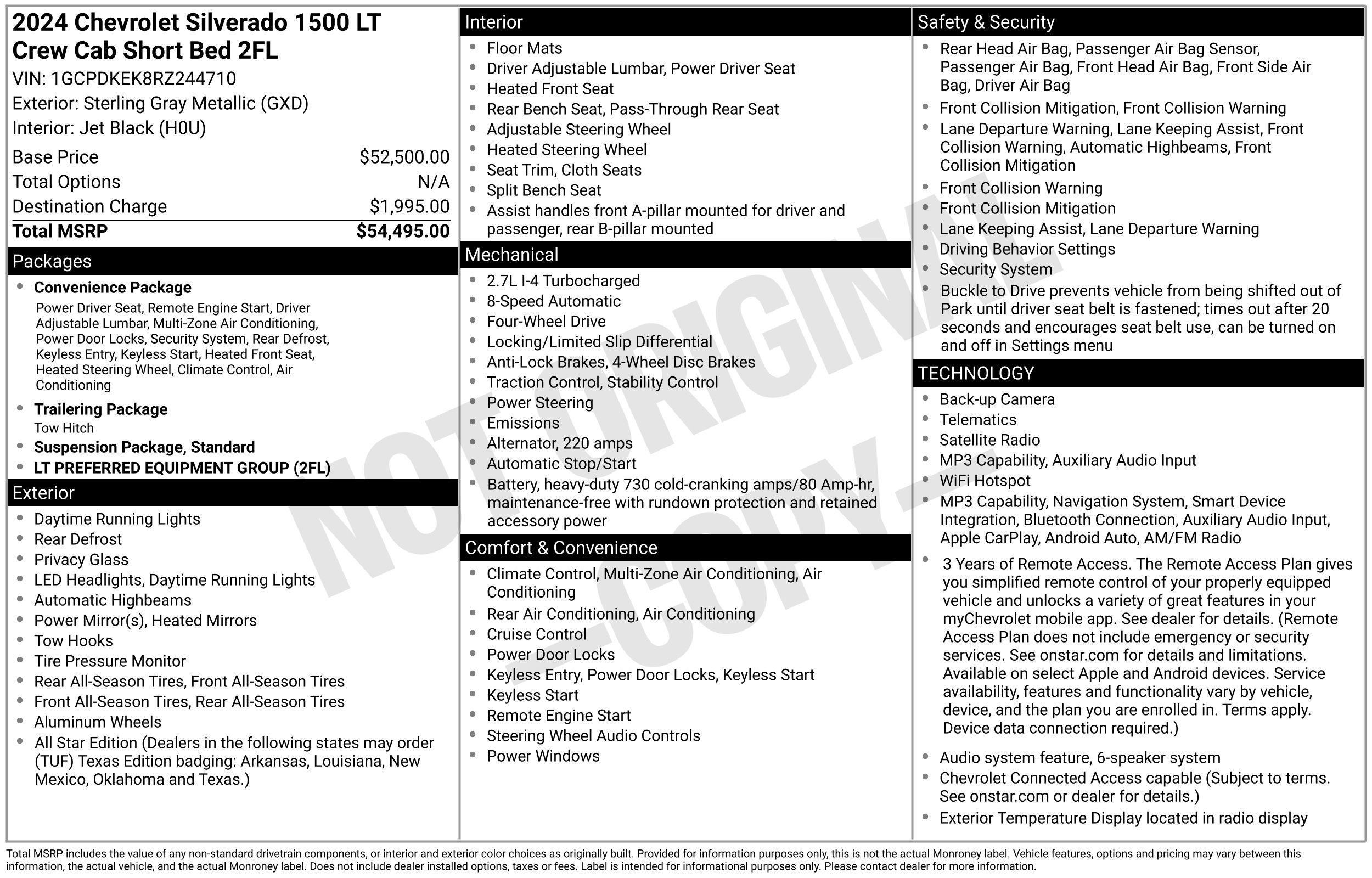 Used 2024 Chevrolet Silverado 1500 LT AWD/4WD image 2
