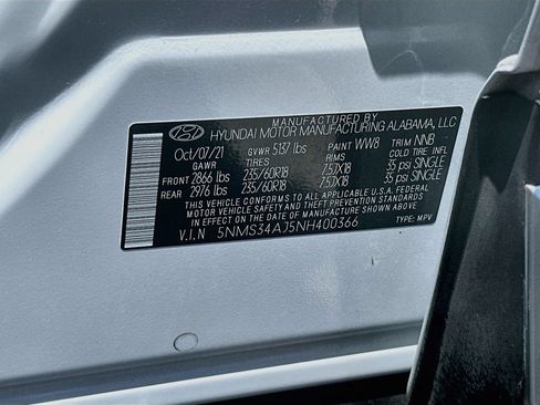 Used 2022 Hyundai Santa Fe SEL w/ Convenience + Premium Package FWD image 33