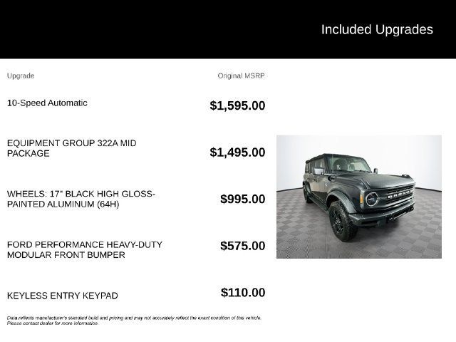 Used 2022 Ford Bronco Black Diamond AWD/4WD image 6