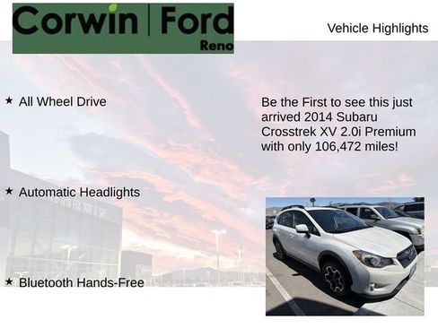 Used 2014 Subaru Crosstrek 2.0i Premium AWD/4WD image 4