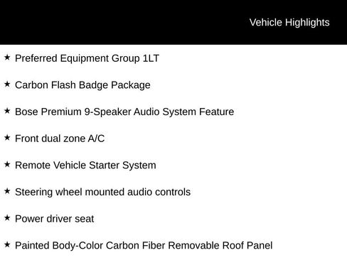 Used 2016 Chevrolet Corvette Stingray Coupe w/ Carbon Flash Badge Package RWD image 5