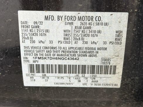Used 2022 Ford Explorer XLT w/ Equipment Group 202A RWD image 34