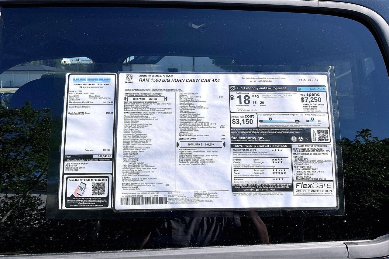 New 2026 RAM 1500 Big Horn AWD/4WD image 33
