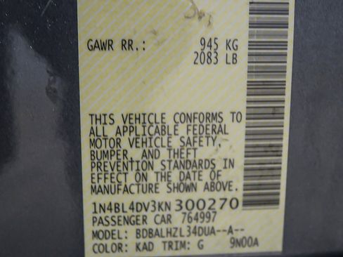 Used 2019 Nissan Altima 2.5 SV image 37